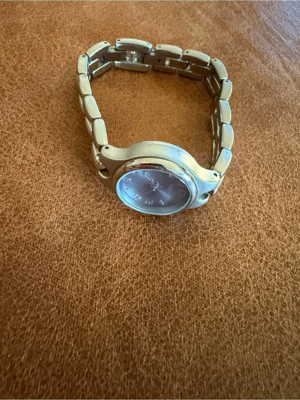 Vintage Lorus Women's Quartz Watch - Silver-Tone Link Bracelet, Dark Grey Dial